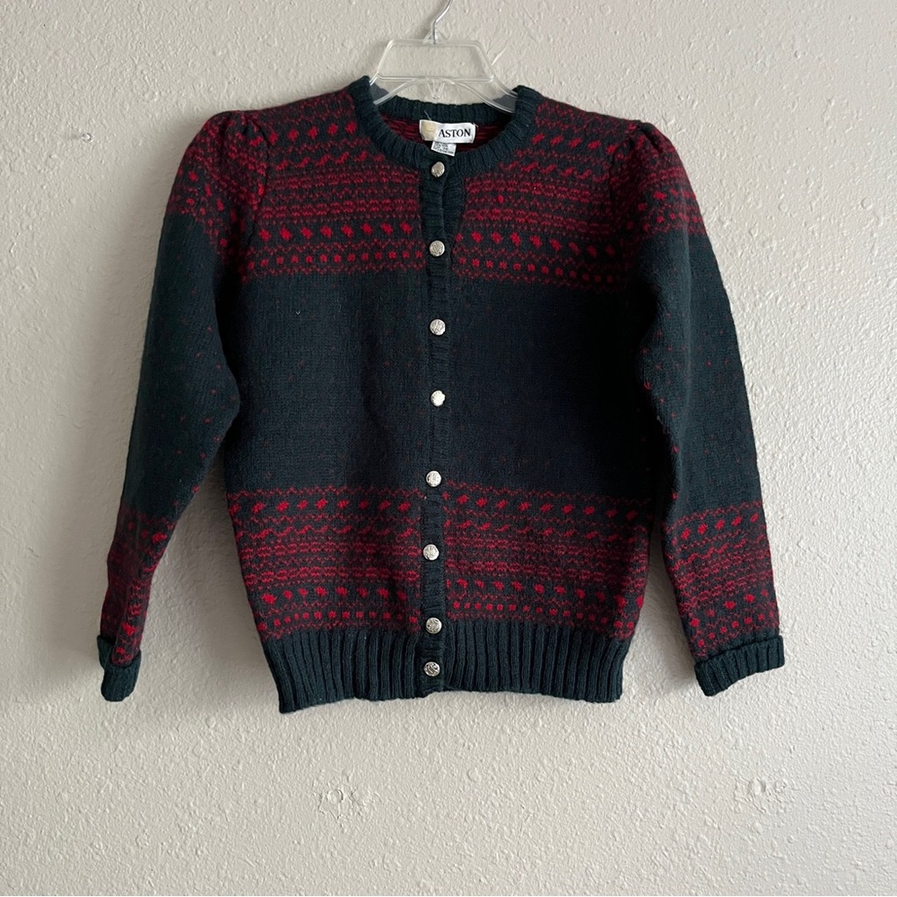 Vintage Aston Shetland wool sweater
